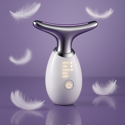 Уред за масажа на лице во 7 бои