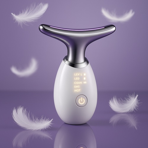 Уред за масажа на лице во 7 бои